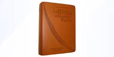 Biblia de Nuestro Pueblo Cuero Café