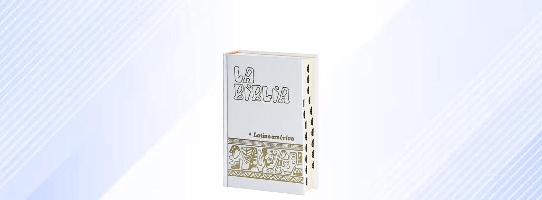 La Biblia Latinoamérica [bolsillo] cartoné blanca, con uñeros