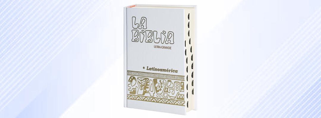 La Biblia Latinoamérica [letra grande] cartoné blanca, con uñeros